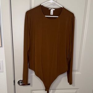 H&M Chocolate Long Sleeve Bodysuit